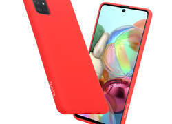 Crong Color Cover - Etui Samsung Galaxy A71 (czerwony)