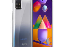 Crong Crystal Slim Cover - Etui Samsung Galaxy M31s (przezroczysty)