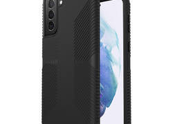 Speck Presidio2 Grip - Etui Samsung Galaxy S21+ z powłoką MICROBAN (Black/Black)