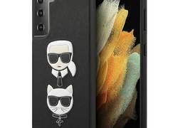 Karl Lagerfeld Saffiano Karl & Choupette Heads - Etui Samsung Galaxy S21+ (czarny)