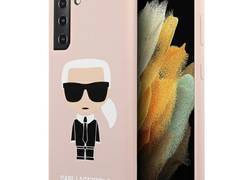 Karl Lagerfeld Fullbody Silicone Iconic - Etui Samsung Galaxy S21 + (Różowy)