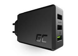 Green Cell ChargeSource 3 - Ładowarka sieciowa 3xUSB 30W Ultra Charge, Smart Charge
