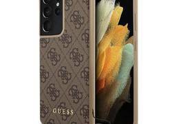 Guess 4G Charms Collection - Etui iPhone Samsung Galaxy S21 Ultra (brązowy)