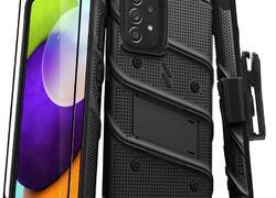 ZIZO BOLT Series - Pancerne etui Samsung Galaxy A52 5G/A52S ze szkłem 9H na ekran + uchwyt z podstawką (czarny)