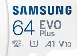 Samsung microSDXC EVO Plus -  Karta pamięci 64 GB UHS-I U1 A1 V10  z adapterem