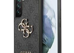 Guess 4G Big Metal Logo - Etui Samsung Galaxy S22 (szary)