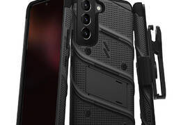 ZIZO BOLT Series - Pancerne etui Samsung Galaxy S22 ze szkłem 9H na ekran + uchwyt z podstawką (czarny)