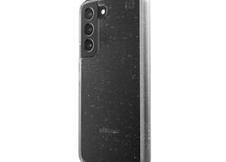 Speck Presidio Perfect-Clear with Glitter - Etui Samsung Galaxy S22 z powłoką antybakteryjną MICROBAN (Clear/Platinum Glitter)