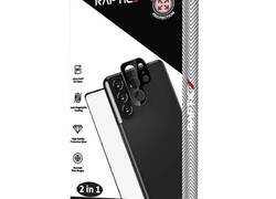X-Doria Raptic Glass Protection Pack – Zestaw szkło hartowane na ekran + nakładka na aparat Samsung Galaxy S22 Ultra