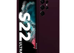 Crong Color Cover - Etui Samsung Galaxy S22 Ultra (burgundowy)
