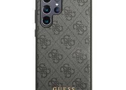 Guess 4G Metal Gold Logo - Etui Samsung Galaxy S22 Ultra (szary)