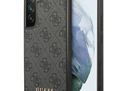 Guess 4G Metal Gold Logo - Etui Samsung Galaxy S22+ (szary)