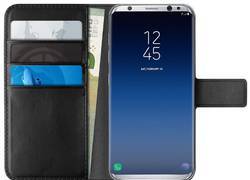 PURO Booklet Wallet Case - Etui Samsung Galaxy S9 z kieszeniami na karty + stand up (czarny)