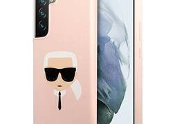 Karl Lagerfeld Silicone Ikonik Karl`s Head - Etui Samsung Galaxy S22+ (różowy)