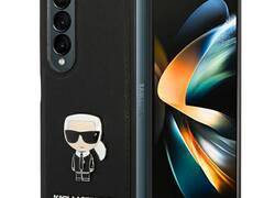 Karl Lagerfeld Saffiano Ikonik - Etui Samsung Galaxy Z Fold 4 (czarny)