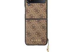 Guess 4G Charms Collection - Etui Samsung Galaxy Z Flip 4 (brązowy)
