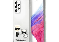 Karl Lagerfeld Ikonik & Choupette - Etui Samsung A53 (przezroczysty)