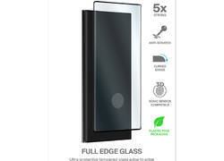 PURO Frame Tempered Glass - Szkło ochronne hartowane na ekran Samsung Galaxy S23 Ultra (czarna ramka)