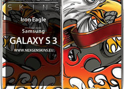 Nexgen Skins - Zestaw skórek na obudowę z efektem 3D Samsung GALAXY S III (Iron Eagle 3D)