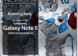 Nexgen Skins - Zestaw skórek na obudowę z efektem 3D Samsung GALAXY Note 2 (Running Back 3D)