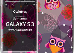 Nexgen Skins - Zestaw skórek na obudowę z efektem 3D Samsung GALAXY S III (Owlettes 3D)