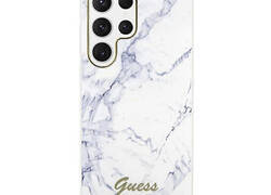 Guess Marble Collection - Etui Samsung Galaxy S23 Ultra (biały)