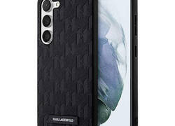 Karl Lagerfeld Saffiano Monogram Metal Logo - Etui Samsung Galaxy S23+ (czarny)