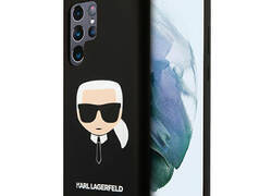 Karl Lagerfeld Silicone Ikonik Karl`s Head - Etui Samsung Galaxy S22 Ultra (czarny)