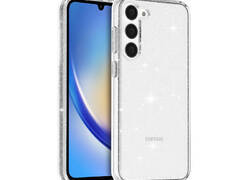 Crong Glitter Case - Etui Samsung Galaxy A34 5G (przezroczysty)