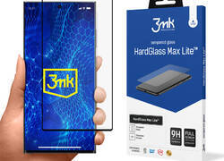 3mk HardGlass Max Lite - Szkło hartowane do Samsung Galaxy S23 Ultra (Czarny)