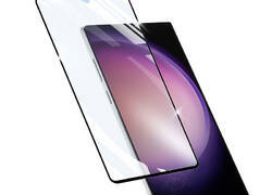 Cellularline Impact Glass Capsule - Hartowane szkło ochronne Samsung Galaxy S24 Ultra (czarna ramka)
