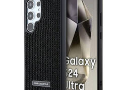 Karl Lagerfeld Rhinestone Metal Logo - Etui Samsung Galaxy S24 Ultra (czarny)