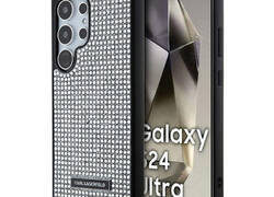 Karl Lagerfeld Rhinestone Metal Logo - Etui Samsung Galaxy S24 Ultra (srebrny)