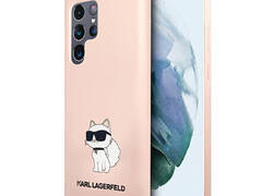 Karl Lagerfeld Silicone Choupette - Etui Samsung Galaxy S24 Ultra (różowy)