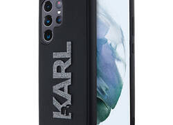 Karl Lagerfeld 3D Rubber Glitter Logo - Etui Samsung Galaxy S23 Ultra (czarny)