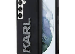 Karl Lagerfeld 3D Rubber Glitter Logo - Etui Samsung Galaxy S23+ (czarny)