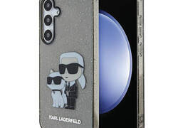 Karl Lagerfeld IML Glitter Karl & Choupette - Etui Samsung Galaxy S24+ (czarny)