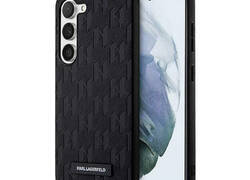 Karl Lagerfeld Saffiano Monogram Metal Logo - Etui Samsung Galaxy S24 (czarny)