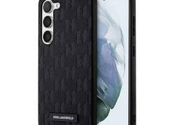 Karl Lagerfeld Saffiano Monogram Metal Logo - Etui Samsung Galaxy S24+ (czarny)