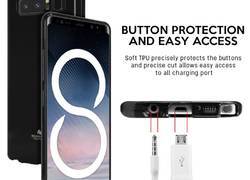 Mercury Transparent Jelly - Etui Samsung Galaxy Note 8 (2017) (czarny/przezroczysty)