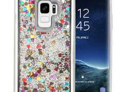 Zizo Liquid Glitter Star Case - Etui Samsung Galaxy S9 (Silver)