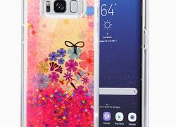Zizo Liquid Glitter Star Case - Etui Samsung Galaxy S8+ (Spring Flowers)