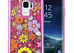 Zizo Liquid Glitter Star Case - Etui Samsung Galaxy S9 (Multiflowers)