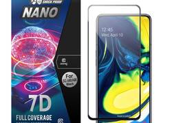 Crong 7D Nano Flexible Glass - Szkło hybrydowe 9H na cały ekran Samsung Galaxy A80 / A90