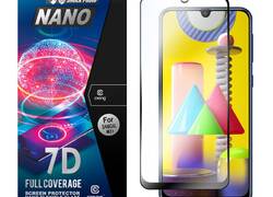 Crong 7D Nano Flexible Glass - Szkło hybrydowe 9H na cały ekran Samsung Galaxy M31