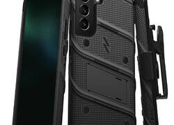 ZIZO BOLT Series - Pancerne etui Samsung Galaxy S22+ ze szkłem 9H na ekran + uchwyt z podstawkš (czarny)