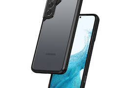 Crong Hybrid Clear Cover - Etui Samsung Galaxy S22+ (czarny)