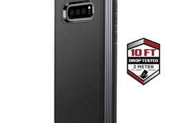 X-Doria Defense Lux - Etui aluminiowe Samsung Galaxy S10e (Drop test 3m) (Black Leather)