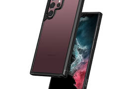 Crong Hybrid Clear Cover - Etui Samsung Galaxy S22 Ultra (czarny)