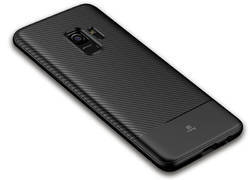 Crong Prestige Carbon Cover - Etui Samsung Galaxy S9 (czarny)